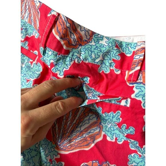 NEW Lilly Pulitzer Jayne Shorts size 2 Watermelon Red Blue Coral Coastal - Picture 12 of 15